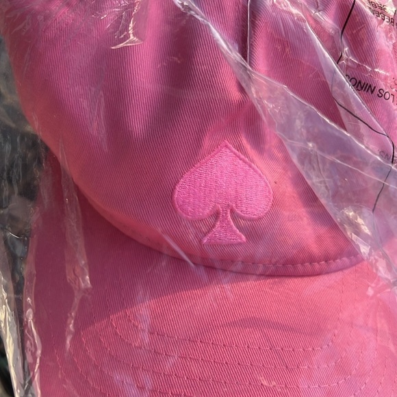 🆕Kate Spade Women's Strawberry Shake Pink Cotton Baseball Logo Cap::SUMMER::NWT - Picture 4 of 5